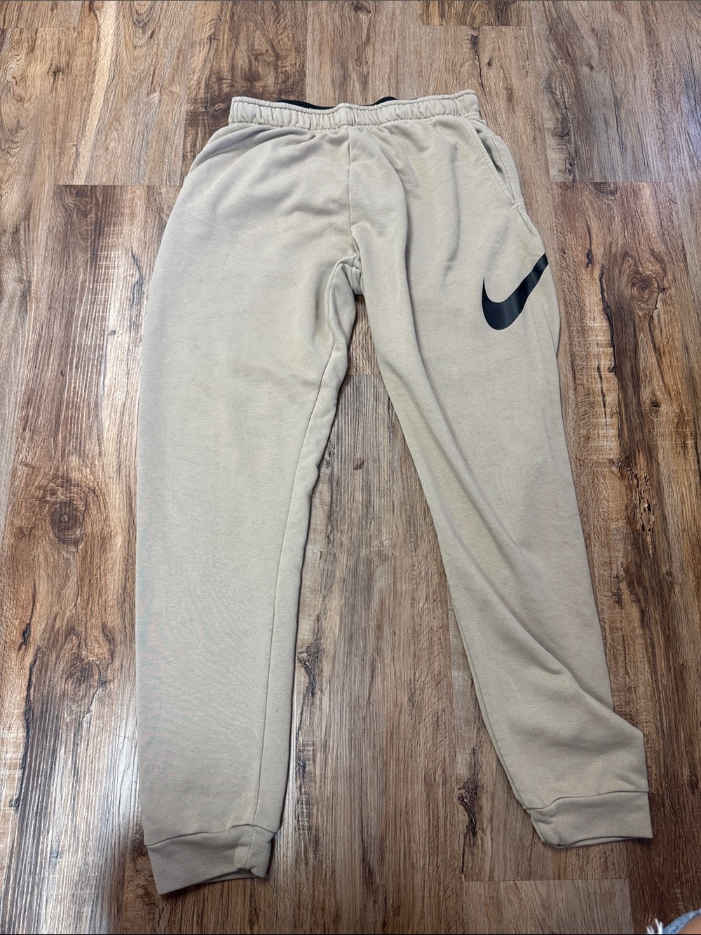 Nike Pro Dri-FIT Tan Fleece Jogger Sweatpants Men’s Large Tall